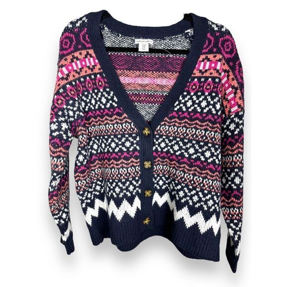 Cupcakes and Cashmere Funky Grandpa Cardigan M - Picture 1 of 5
